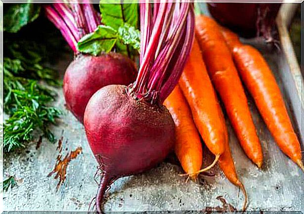 Beets and carrots