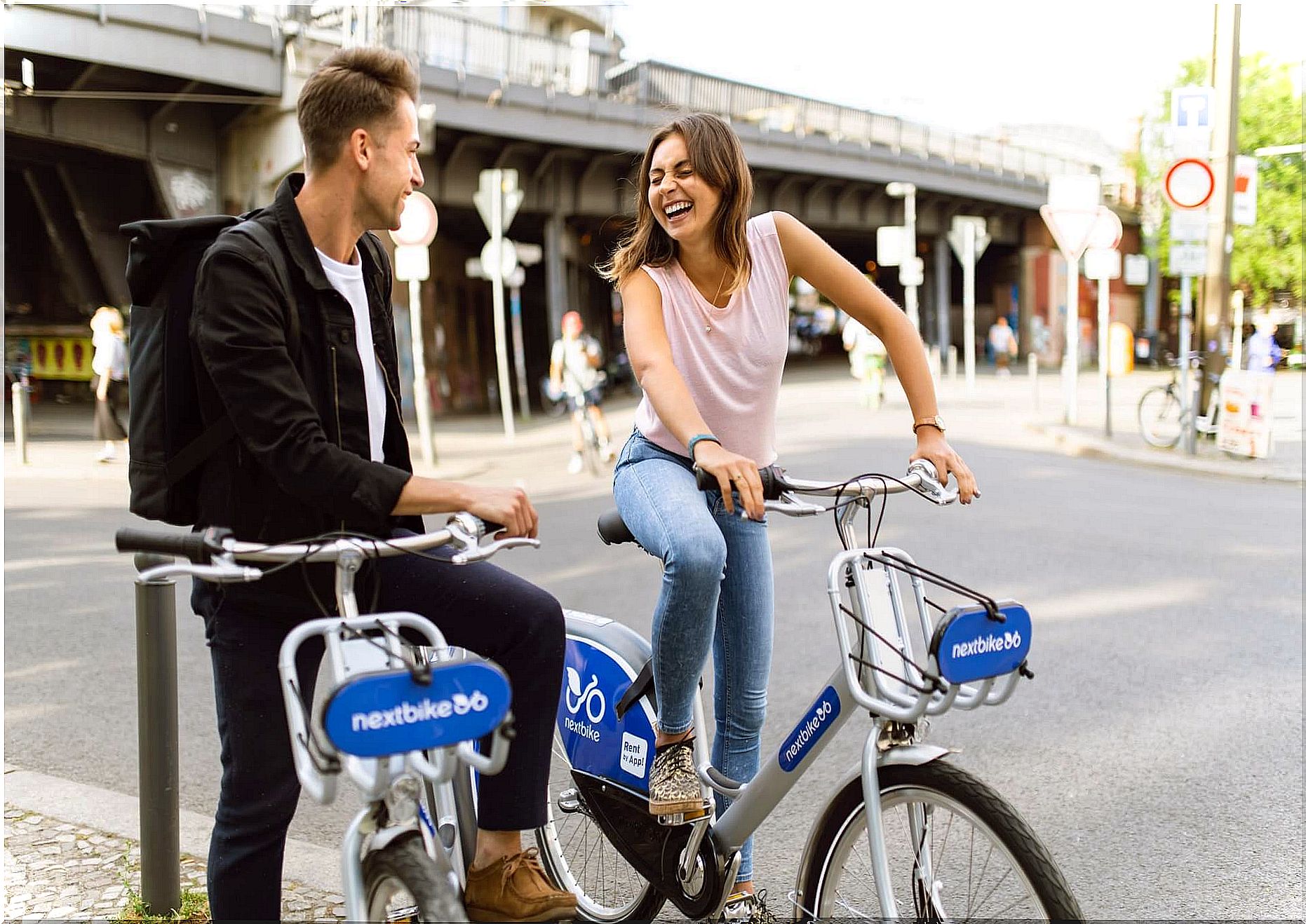 Riding a bicycle is beneficial for the body and mind.