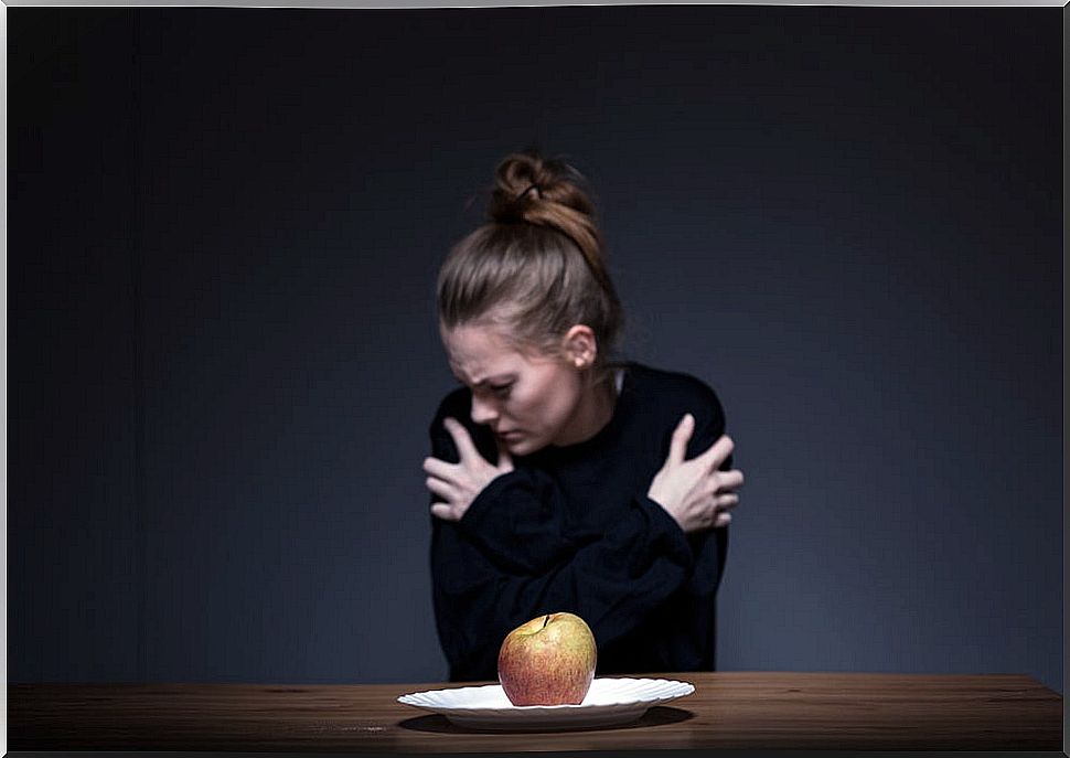 Woman does not want to eat