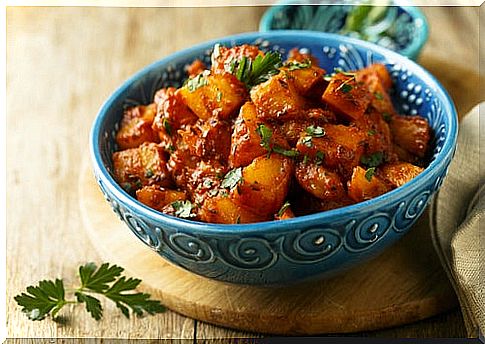 Aloo Gobi recipe - Hindu diet.