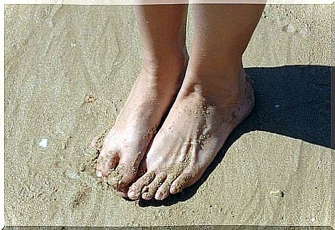 Feet in the sand