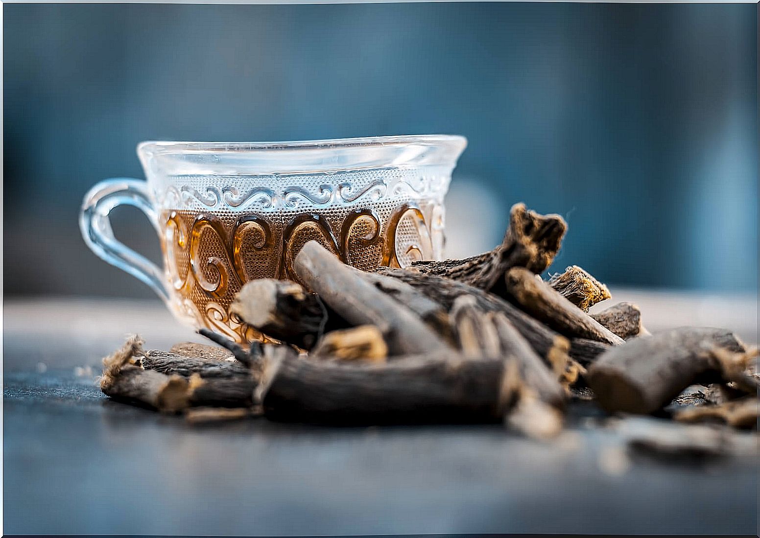 Liquorice tea cup