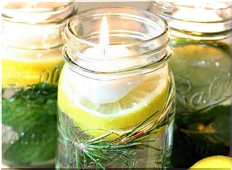 Citronella scented candles