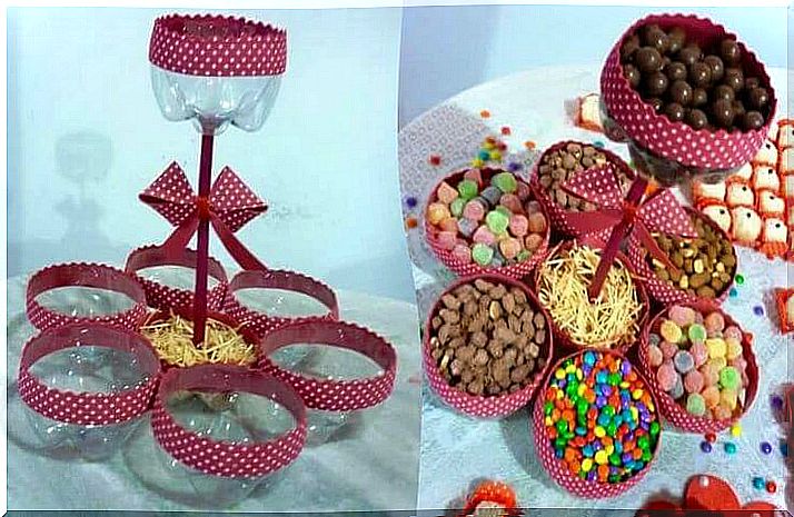 We can create a candy dispenser in many ways.