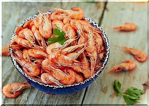 pasta with prawns and lemon