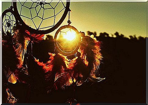 Dreamcatcher at sunset